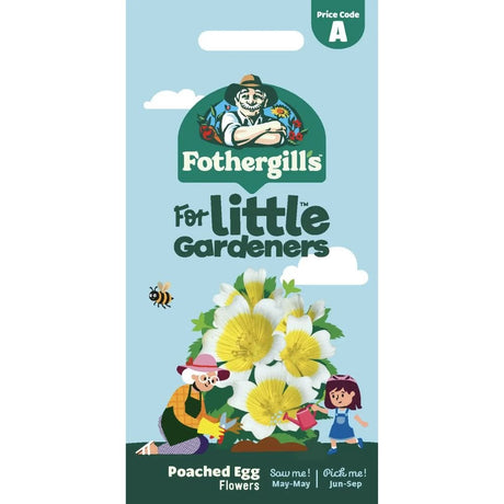 Mr Fothergill's Little Gardeners Poached Egg Flowers Seeds - Old Railway Line Garden Centre
