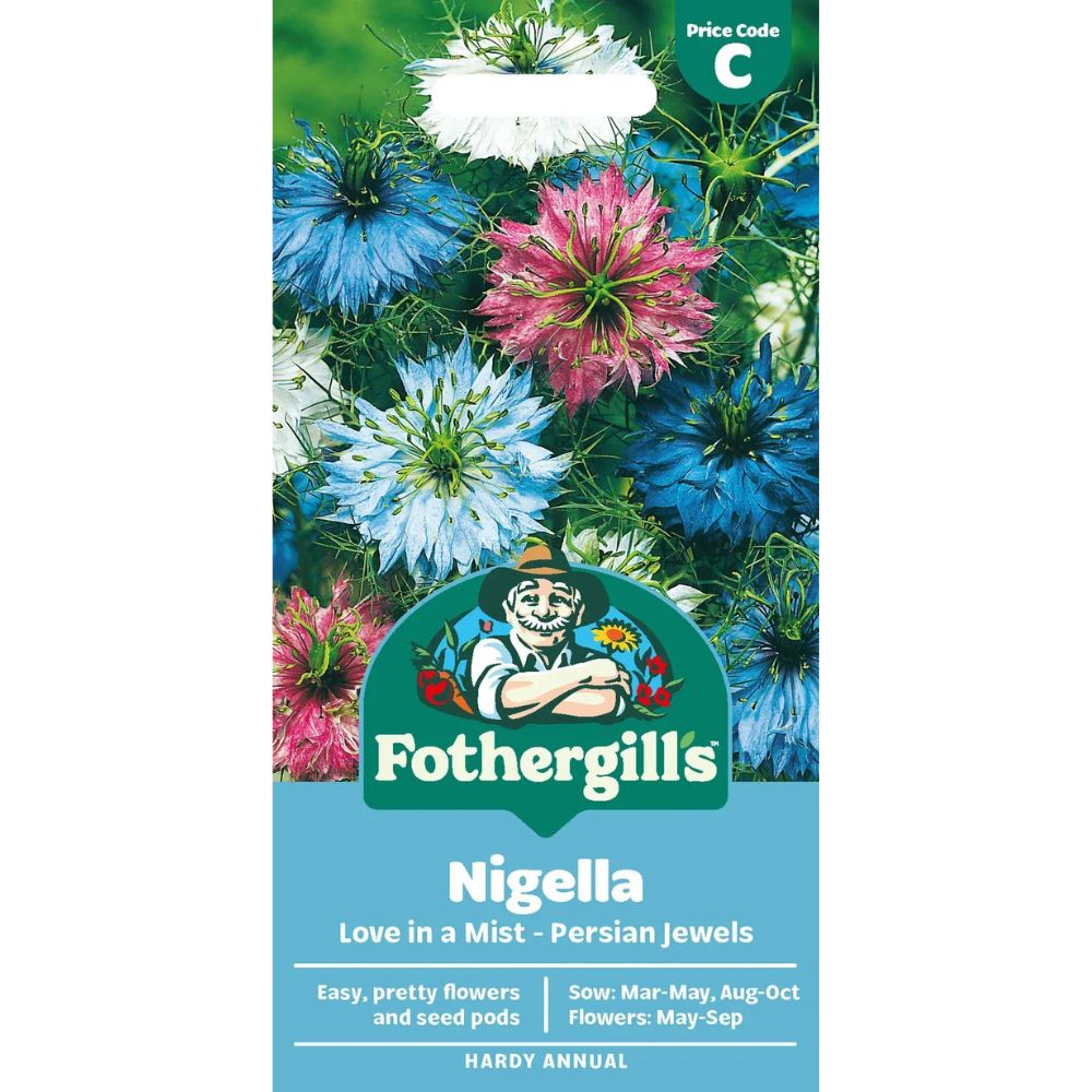 Mr Fothergills Love in a Mist Nigella Persian Jewels Seeds