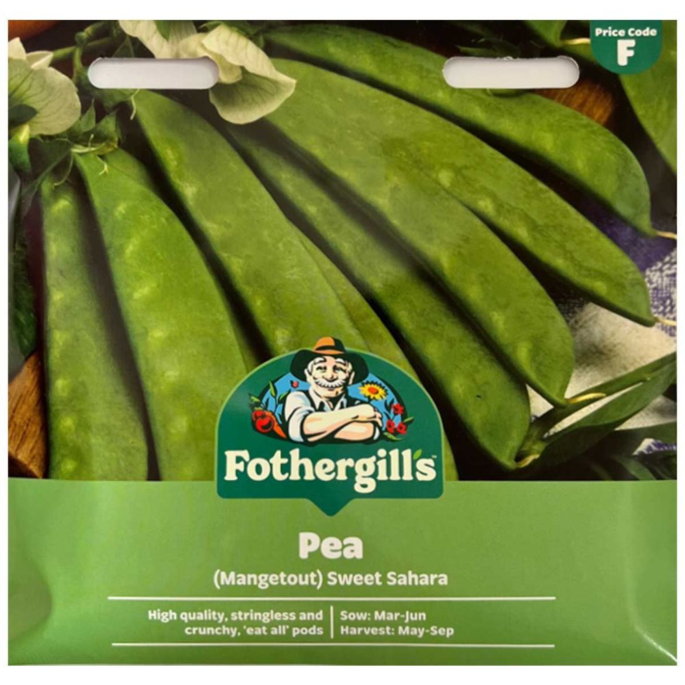 Mr Fothergill's Pea Seeds - Mangetout Sweet Sahara Seeds