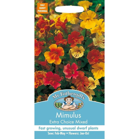 Mr Fothergills Mimulus Extra Choice Mixed Seeds - Old Railway Line Garden Centre