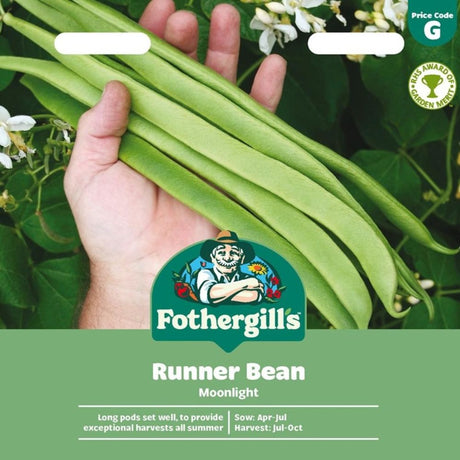 Mr Fothergill's Moonlight Runner Bean Seeds - Old Railway Line Garden Centre