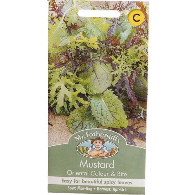 Mr Fothergill's Mustard Colour & Bite Seeds - Old Railway Line Garden Centre