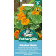 Mr Fothergill's Nasturtium Alaska Tip Top Deep Orange Seeds - Old Railway Line Garden Centre