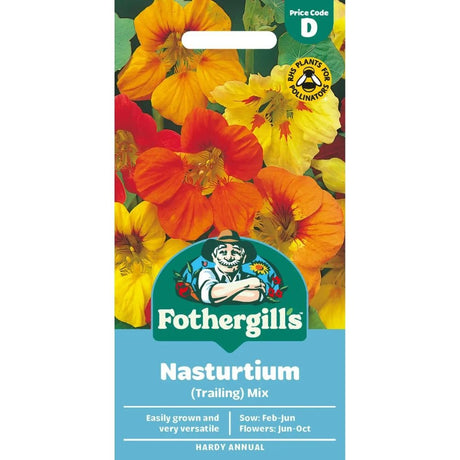 Mr Fothergills Nasturtium Mixed Seeds - Trailing - Old Railway Line Garden Centre