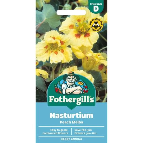 Mr Fothergill's Nasturtium Peach Melba Seeds - Old Railway Line Garden Centre