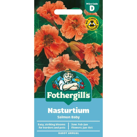 Mr Fothergill's Nasturtium Salmon Baby Seeds - Old Railway Line Garden Centre