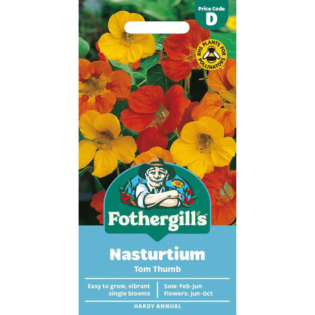 Mr Fothergills Nasturtium Tom Thumb Seeds - Old Railway Line Garden Centre