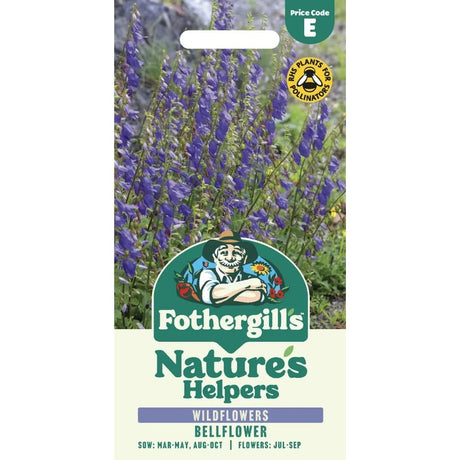 Mr Fothergill's Nature's Helpers Bellflower Wildflower Seeds - Old Railway Line Garden Centre