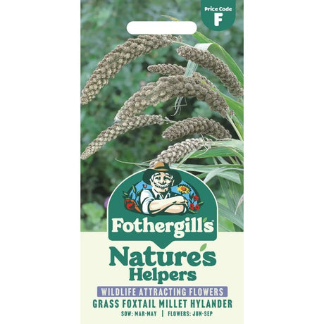 Mr Fothergill's Nature's Helpers Grass Foxtail Millet (Setaria) Hylander Seeds - Old Railway Line Garden Centre