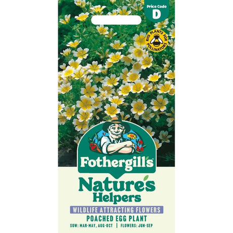 Mr Fothergills Natures Helpers Poached Egg Plant Seeds - Old Railway Line Garden Centre