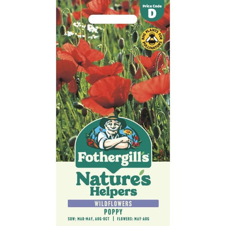Mr Fothergills Nature's Helpers Wild Poppy Seeds - Old Railway Line Garden Centre