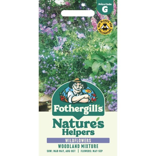 Mr Fothergills Nature's Helpers Wildflower Woodland Mixture Seeds