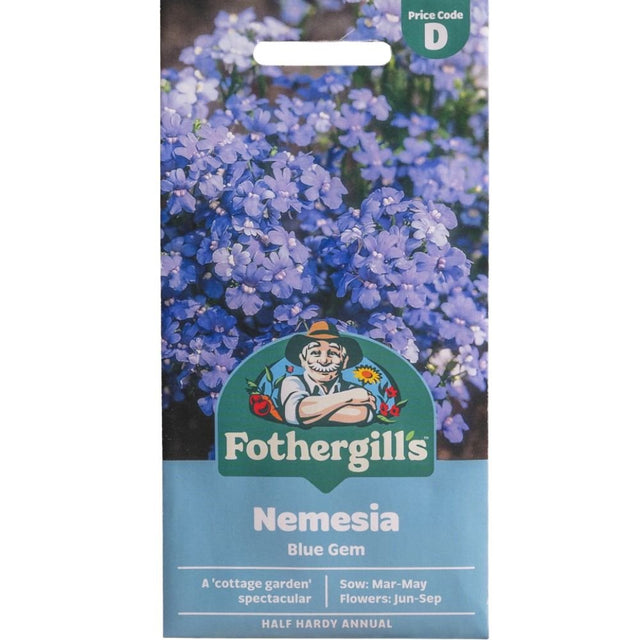 Mr Fothergill's Nemesia Blue Gem Seeds - Old Railway Line Garden Centre