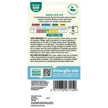 Mr Fothergill's Nicotiana Lime Green Seeds - Old Railway Line Garden Centre