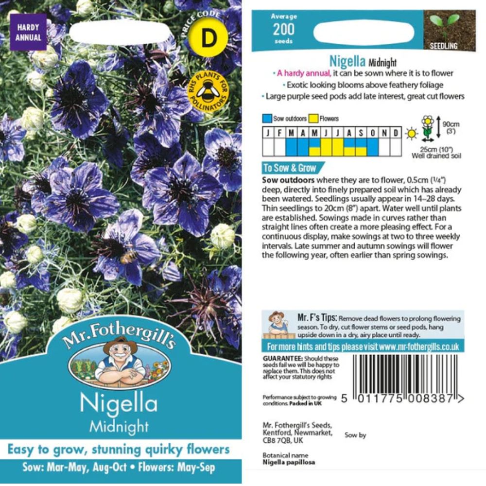 Mr Fothergill's Nigella Midnight Seeds