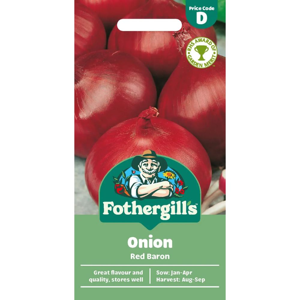 Mr Fothergill's Onion Red Baron Seeds
