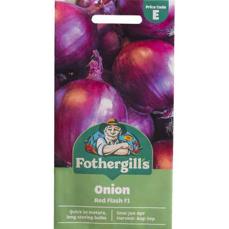 Mr Fothergill's Onion Red Flash F1 Seeds - Old Railway Line Garden Centre
