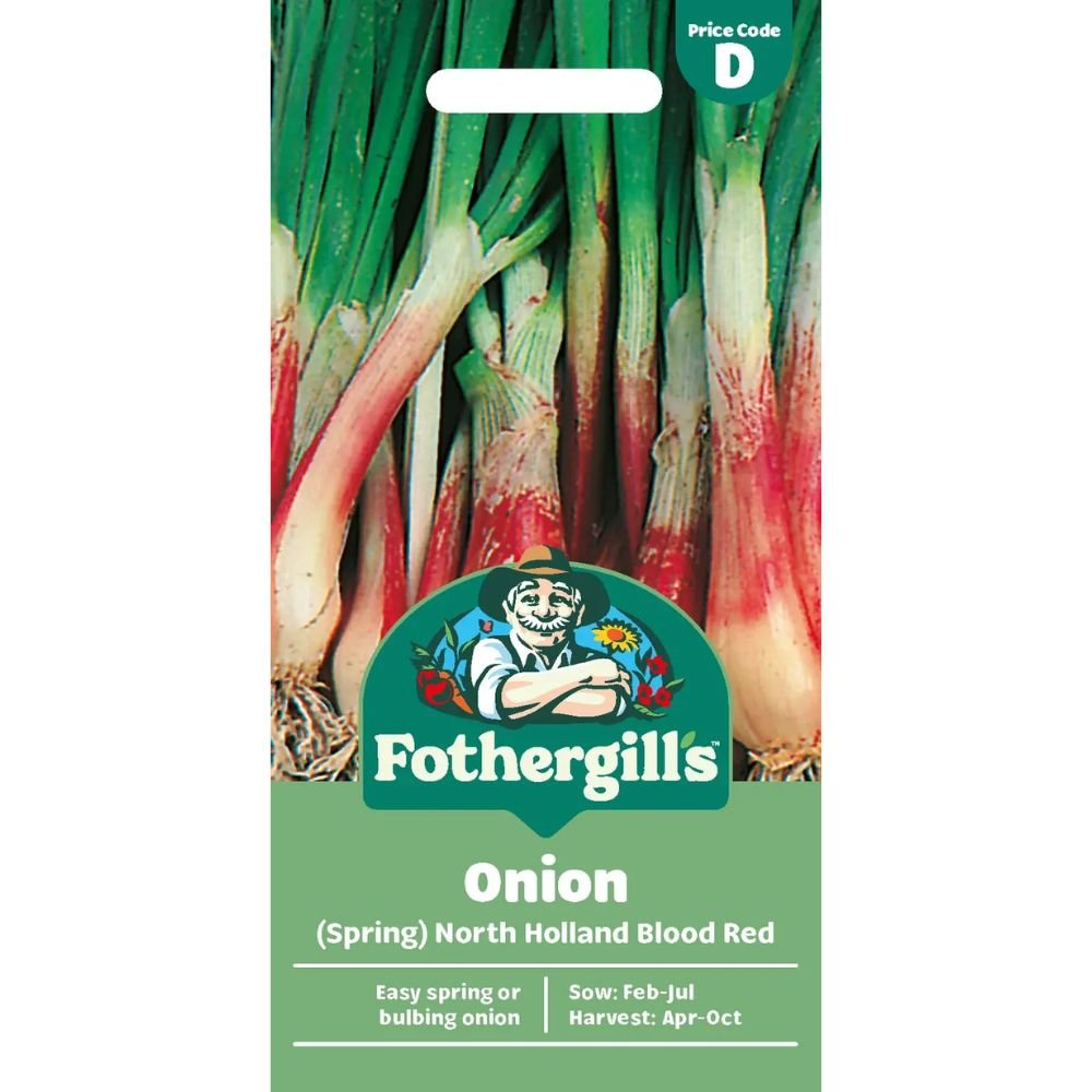 Mr Fothergill's Onion (Spring) North Holland Blood Red Seeds - Old Railway Line Garden Centre