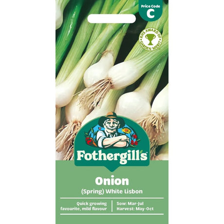 Mr Fothergill's Onion (Spring) White Lisbon Winter Hardy Seeds - Old Railway Line Garden Centre