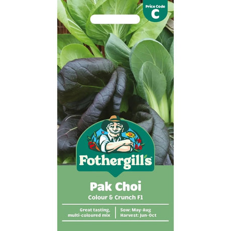 Mr Fothergill's Pak Choi Colour & Crunch F1 Seeds - Old Railway Line Garden Centre