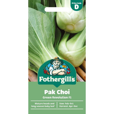 Mr Fothergill's Pak Choi Green Revolution F1 Seeds - Old Railway Line Garden Centre