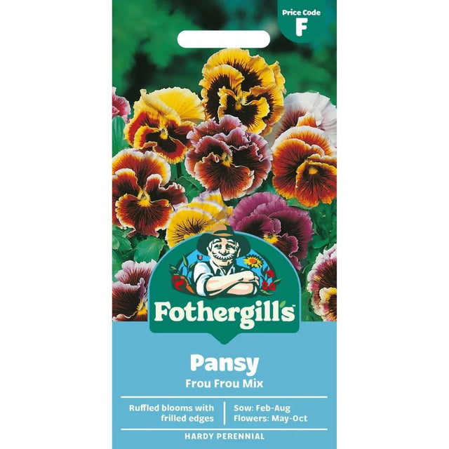 Mr Fothergill's Pansy Frou Frou Mixed Seeds - Old Railway Line Garden Centre