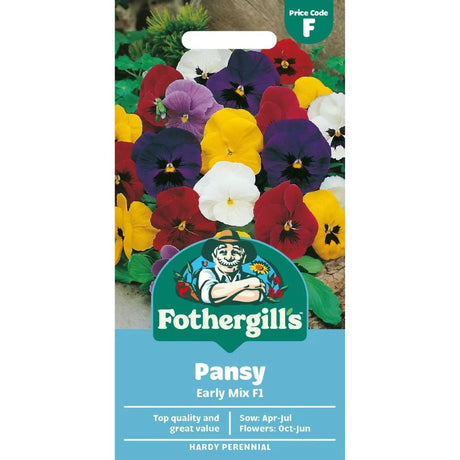 Mr Fothergill's Pansy Mr F's Early Mixed F1 Seeds - Old Railway Line Garden Centre