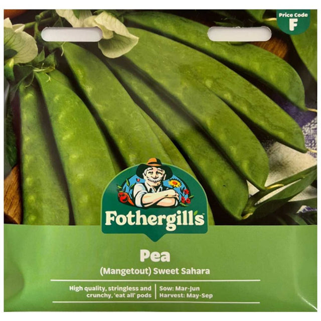 Mr Fothergill's Pea Seeds - Mangetout Sweet Sahara Seeds - Old Railway Line Garden Centre