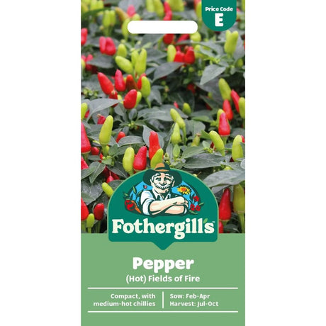 Mr Fothergill's Pepper (Hot) Fields of Fire Seeds - Old Railway Line Garden Centre