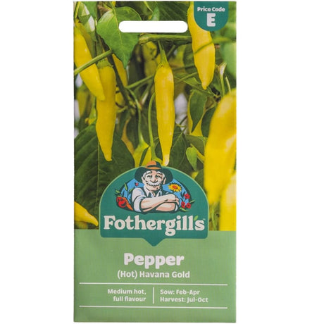 Mr Fothergill's Pepper (Hot) Havana Gold Seeds - Old Railway Line Garden Centre