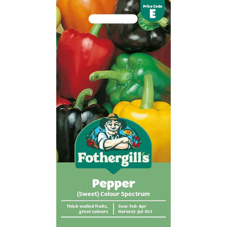 Mr Fothergill's Pepper (Sweet) Colour Spectrum Seeds - Old Railway Line Garden Centre