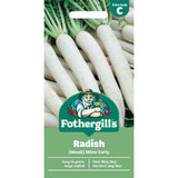 Mr Fothergill's Radish Mooli Mino Early Seeds