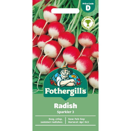 Mr Fothergill's Radish Sparkler 3 Seeds - Old Railway Line Garden Centre