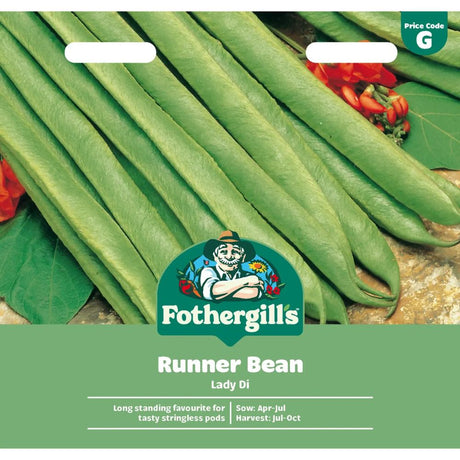 Mr Fothergill's Runner Bean Lady Di Seeds - Old Railway Line Garden Centre