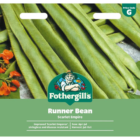 Mr Fothergill's Runner Bean Scarlet Empire Seeds - Old Railway Line Garden Centre