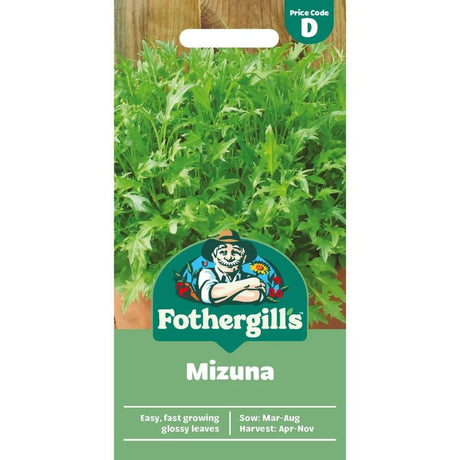 Mr Fothergill's Salad Leaves Mizuna Seeds - Old Railway Line Garden Centre