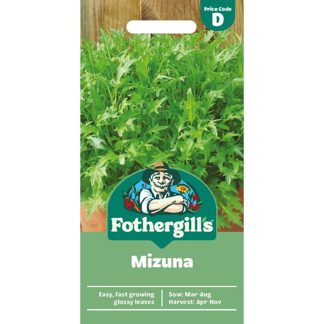 Mr Fothergill's Salad Leaves Mizuna Seeds - Old Railway Line Garden Centre