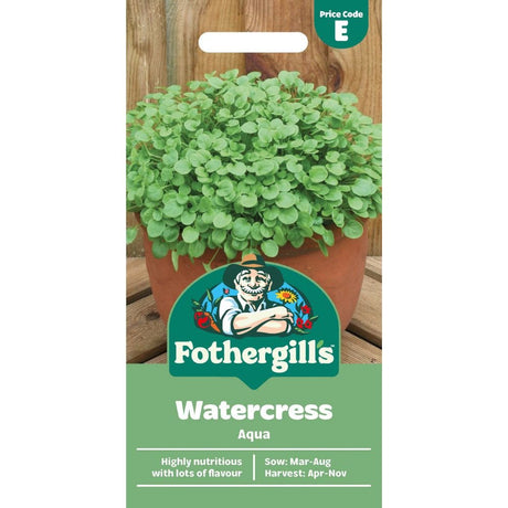 Mr Fothergill's Salad Leaves Watercress Aqua Seeds - Old Railway Line Garden Centre