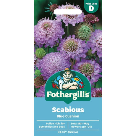 Mr Fothergill's Scabious Blue Cushion Seeds - Old Railway Line Garden Centre
