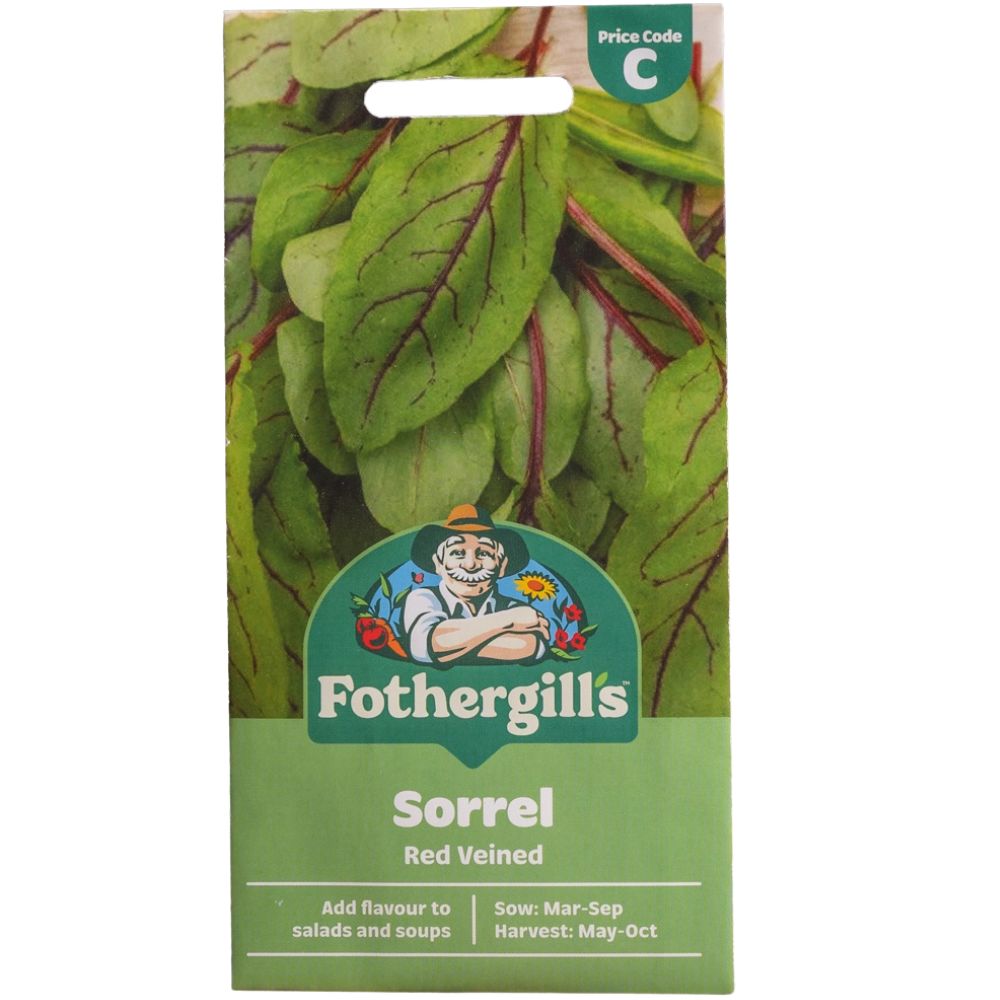 Mr Fothergill's Salad Leaves Sorrel Red Veined Seeds