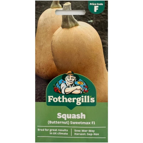Mr Fothergill's Squash (Butternut) Sweetmax F1 Seeds - Old Railway Line Garden Centre