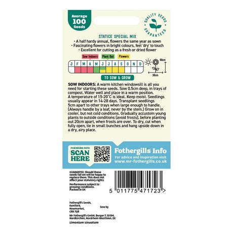 Mr Fothergill's Statice Special Mix Seeds
