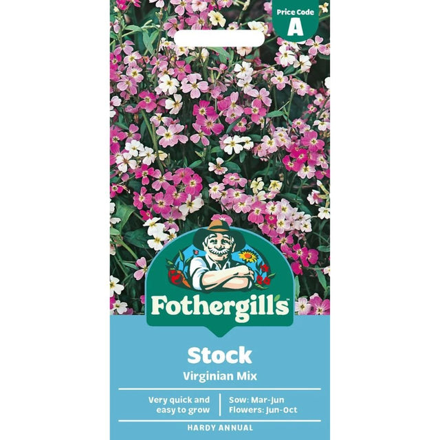 Mr Fothergills Stock Virginian Mixed Seeds - Old Railway Line Garden Centre