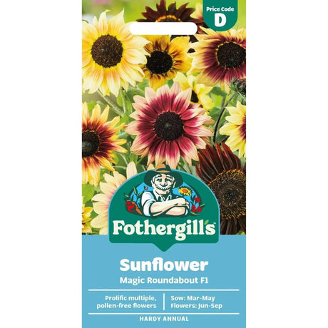 Mr Fothergill's Sunflower Magic Roundabout F1 Seeds - Old Railway Line Garden Centre
