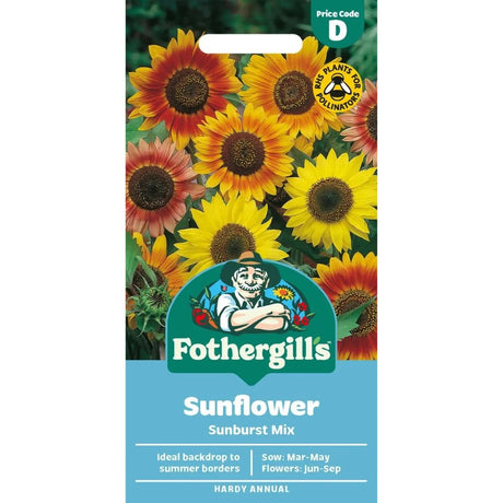Mr Fothergills Sunflower Sunburst Mixed Seeds - Old Railway Line Garden Centre