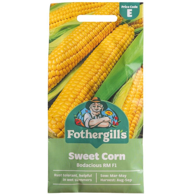 Mr Fothergill's Sweet Corn Bodacious RM F1 Seeds - Old Railway Line Garden Centre