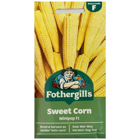 Mr Fothergill's Sweet Corn Minipop F1 Seeds - Old Railway Line Garden Centre