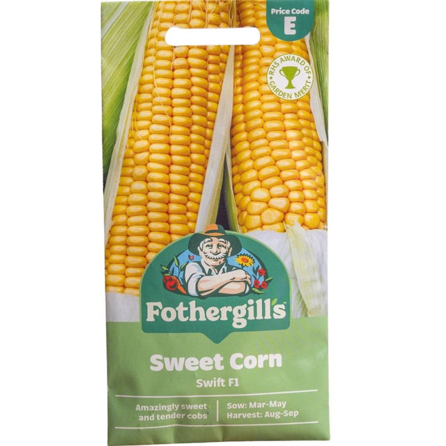 Mr Fothergill's Sweet Corn Swift F1 Seeds - Old Railway Line Garden Centre