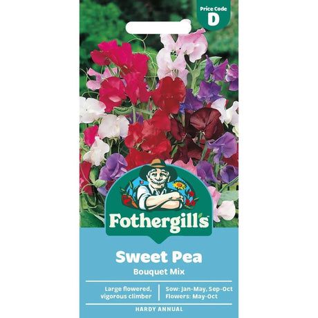 Mr Fothergills Sweet Pea Bouquet Mixed Seeds - Old Railway Line Garden Centre