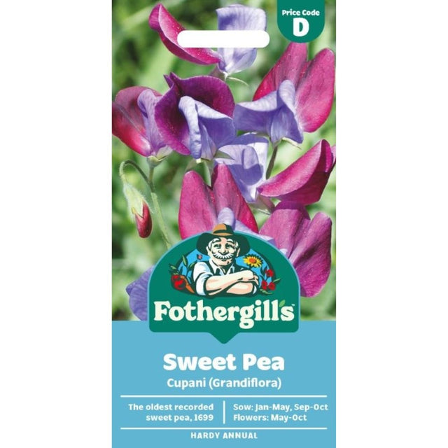 Mr Fothergill's Sweet Pea Cupani Seeds - Old Railway Line Garden Centre